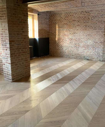 parquet rovere lavorato a mano spina francese 01